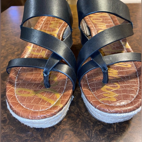 Sam Edelman wedge sandal in in black - size 10 - Picture 5 of 8